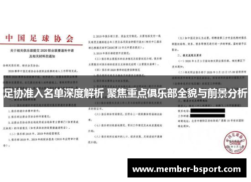 足协准入名单深度解析 聚焦重点俱乐部全貌与前景分析 足协准入名单深度解析 聚焦重点俱乐部全貌与前景分析